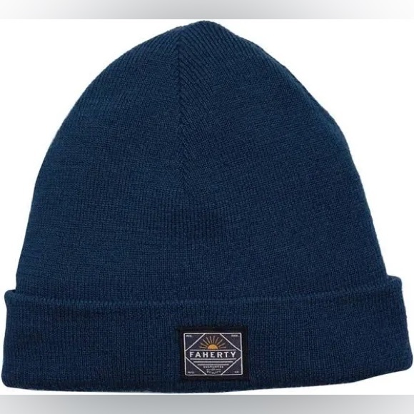 Faherty Other - Faherty 100% Merino Workwear Beanie, Navy, one-size, brand-new! $58 MSRP. Unisex